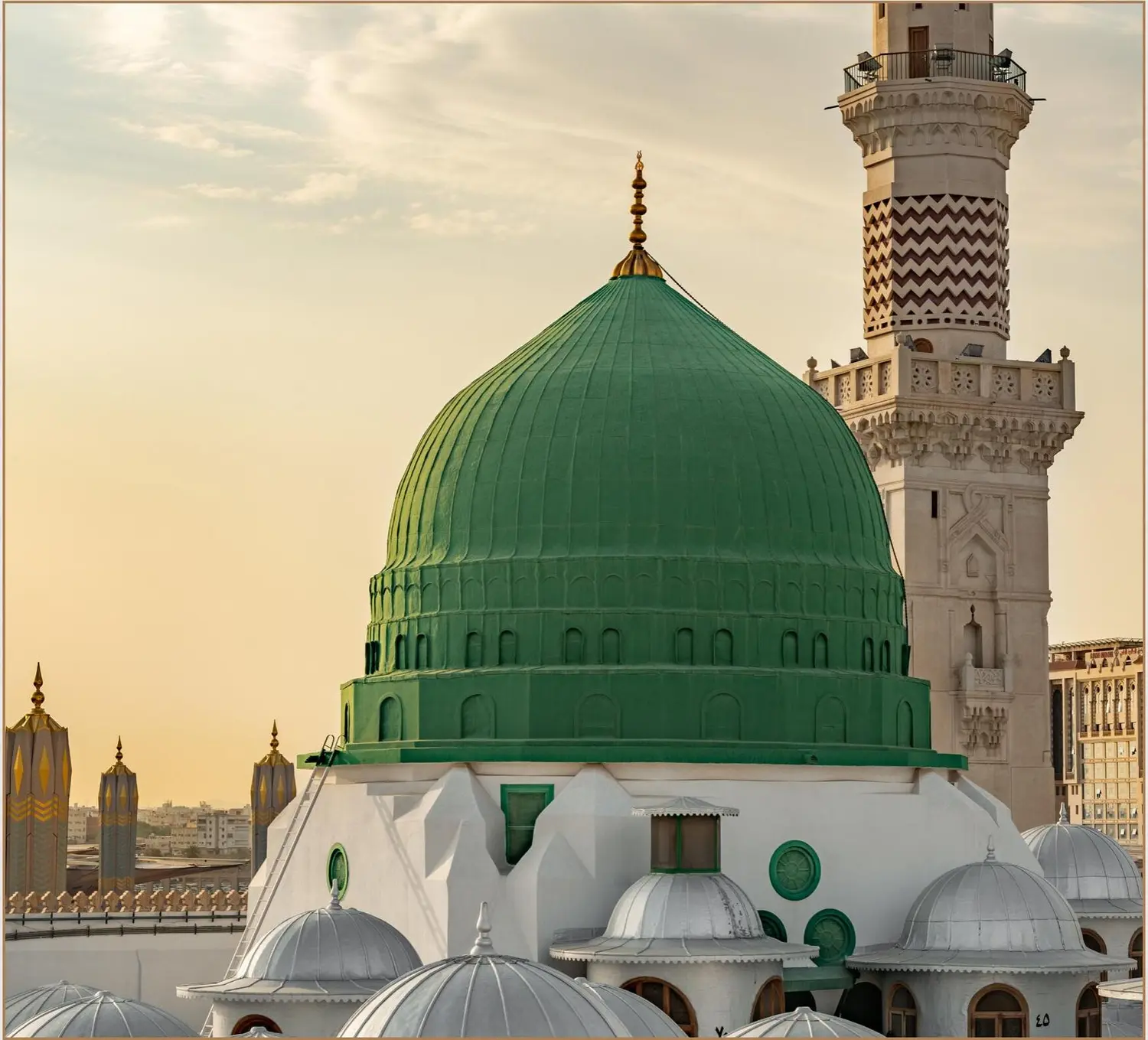 القبة الخضراء في المدينة المنورة